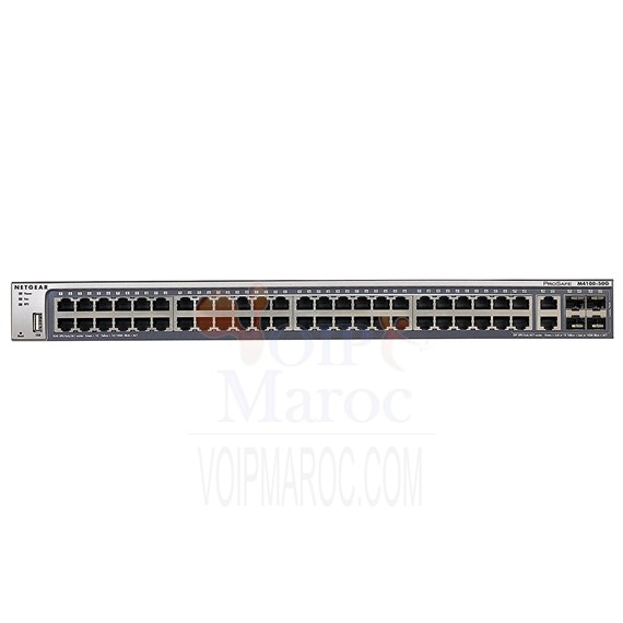 Switch manageable niveau 2 ProSafe 48 ports 10/100/1000 + 4 GBIC SFP GSM7248