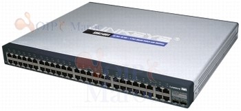 Switch Ethernet 48 ports + 4 ports Gigabit avec WebView SRW248G4